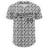 Personalized Baseball Jersey Halloween Pumpkin Doodle Party Costume Ideas - White Black