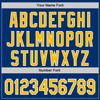 Personalized Baseball Jersey Urban City Edition Sports - Blue Gold
