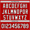 Personalized Baseball Jersey Urban City Edition Sports - Red White Gray