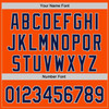 Personalized Baseball Jersey Urban City Edition Sports - Orange Navy
