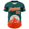 Personalized Baseball Jersey Urban City Edition Sports - Midnight Green Orange