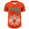 Personalized Baseball Jersey Urban City Edition Sports - Orange Black