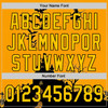 Personalized Baseball Jersey Halloween Spooky Pumpkin Bat - Yellow Black