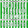 Personalized Baseball Jersey Halloween Spooky Bat Stripe - White Green