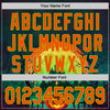Personalized Baseball Jersey Halloween Spooky Pumpkin - Black Orange