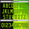 Personalized Baseball Jersey Halloween Spooky Pumpkin - Black Neon Green