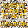 Personalized Baseball Jersey Halloween Spooky Pumpkin - White Yellow