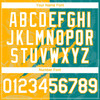 Personalized Baseball Jersey Graffiti Pattern Scratch - White Teal Gold