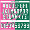 Personalized Baseball Jersey Graffiti Pattern Scratch - White Kelly Green Pink