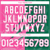 Personalized Baseball Jersey Graffiti Pattern Scratch - White Kelly Green