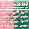 Personalized Baseball Jersey Graffiti Pattern Scratch - White Kelly Green Medium Pink