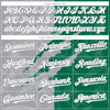 Personalized Baseball Jersey Graffiti Pattern Scratch - White Kelly Green Gray