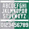 Personalized Baseball Jersey Graffiti Pattern Scratch - White Kelly Green Gray