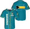 Personalized Bahamas 3D Baseball Jersey - Custom Name