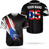 Personalized Puerto Rico 3D Baseball Jersey - Custom Name & Number