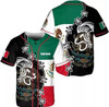 Personalized Mexico Aztec Soccer Baseball Jersey - Custom Name