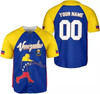 Personalized Venezuela 3D Baseball Jersey - Custom Name & Number