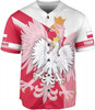 Personalized Poland 3D Baseball Jersey - Custom Name
