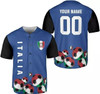 Personalized Italy Baseball Jersey - Custom Name & Number