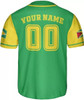 Personalized Guyana Flag 3D Baseball Jersey - Custom Name & Number