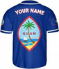 Personalized Guam Islander Flag Baseball Jersey - Custom Name & Number