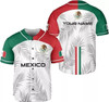 Personalized Mexico Aztec Flag Baseball Jersey - Custom Name