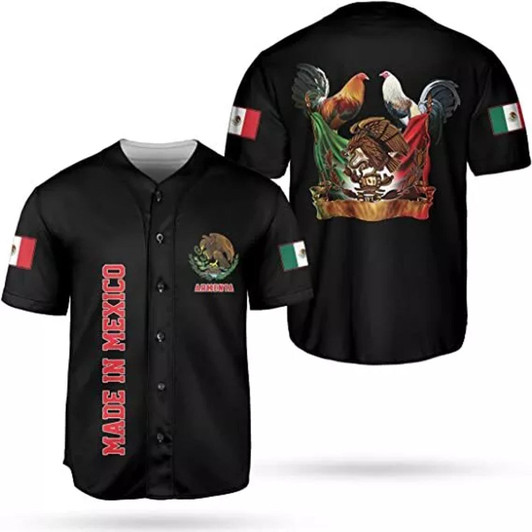 Personalized Mexico Aztec 3D Baseball Jersey - Custom Name
