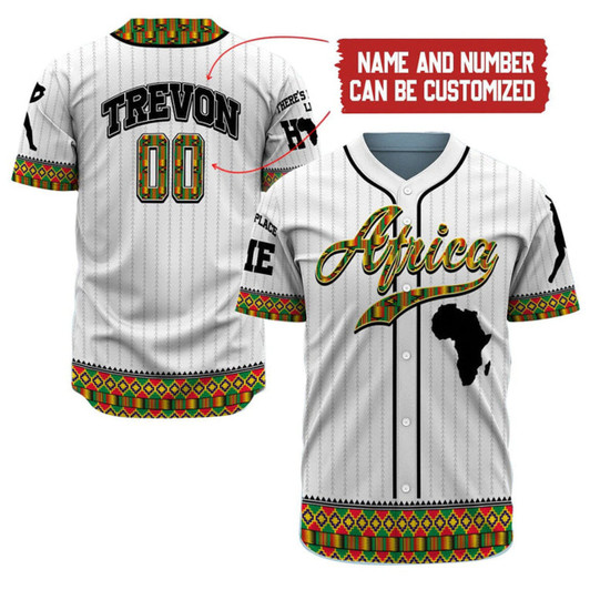 Personalized African Soul Juneteenth 3D Baseball Jersey - Custom Name & Number