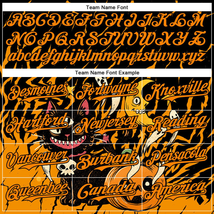 Personalized Baseball Jersey Halloween Pumpkin Scary Doodle Party Costume Ideas - Black Bay