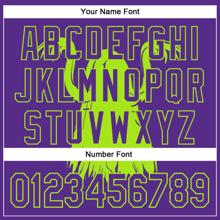 Personalized Baseball Jersey Halloween Spooky Party Costume Ideas - Purple Neon Green