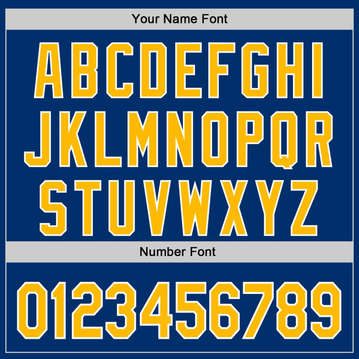 Personalized Baseball Jersey Urban City Edition Sports - Blue Gold