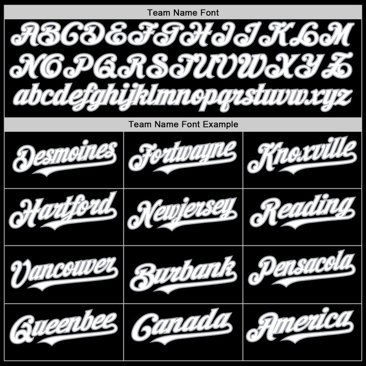 Personalized Baseball Jersey Urban City Edition Sports - Black White Gray