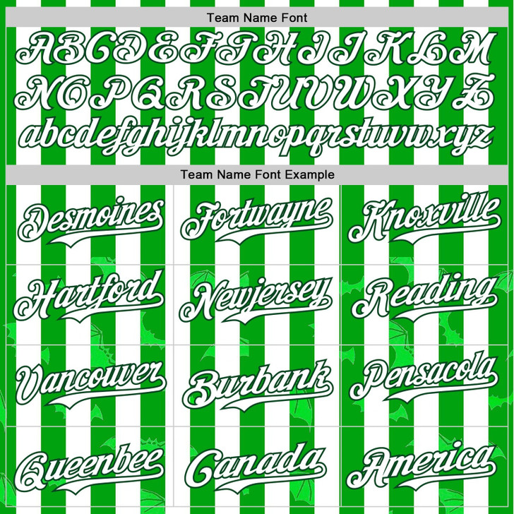 Personalized Baseball Jersey Halloween Spooky Bat Stripe - White Green