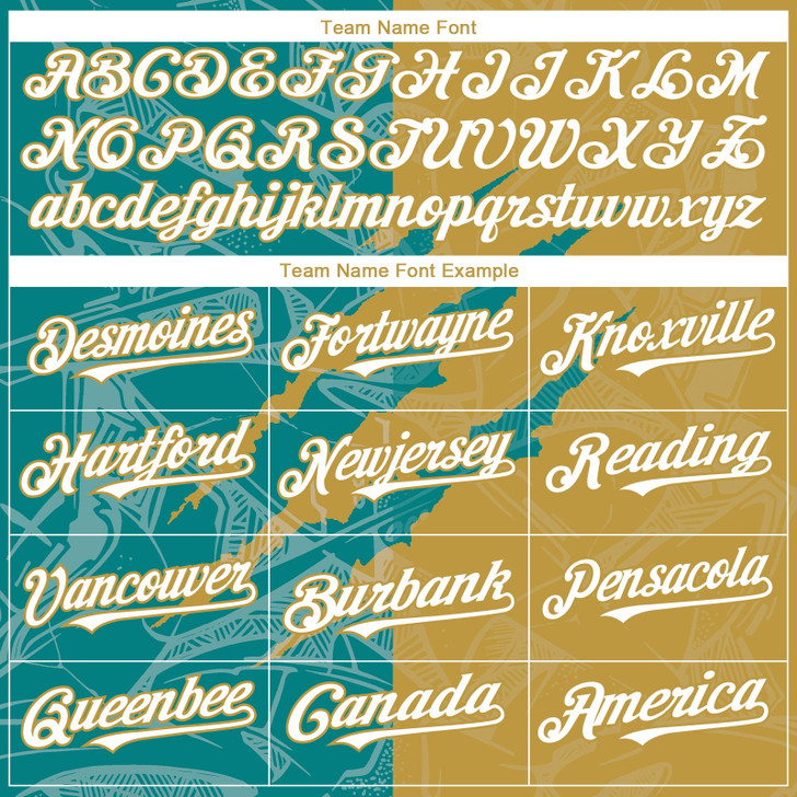 Personalized Baseball Jersey Graffiti Pattern Scratch - White Teal