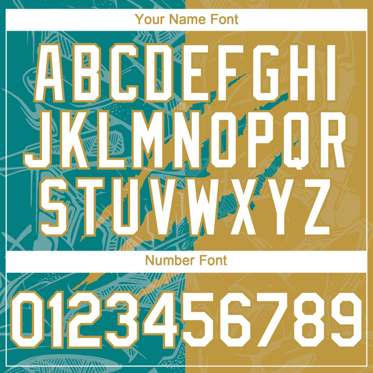 Personalized Baseball Jersey Graffiti Pattern Scratch - White Teal