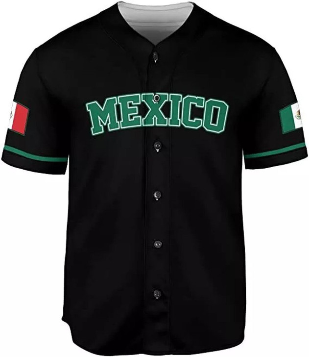 Customized Mexico Aztec 3D Baseball Jersey - Custom Name