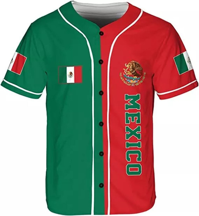 Personalized Mexican Aztec Baseball Jersey - Custom Name