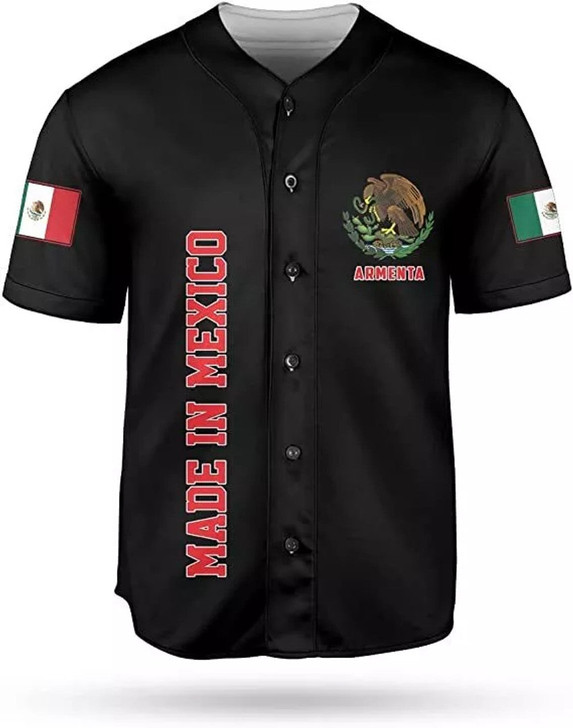 Personalized Mexico Aztec 3D Baseball Jersey - Custom Name