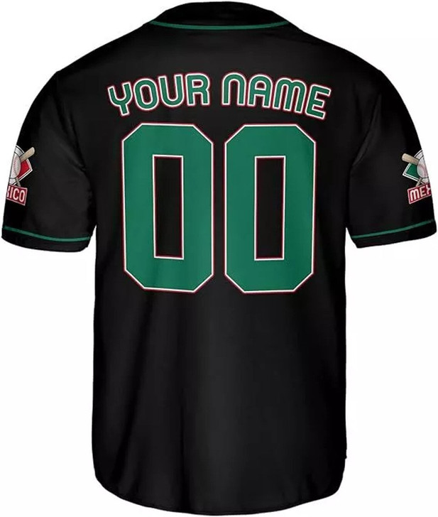 Personalized Mexico Aztec 3D Baseball Jersey - Custom Name & Number