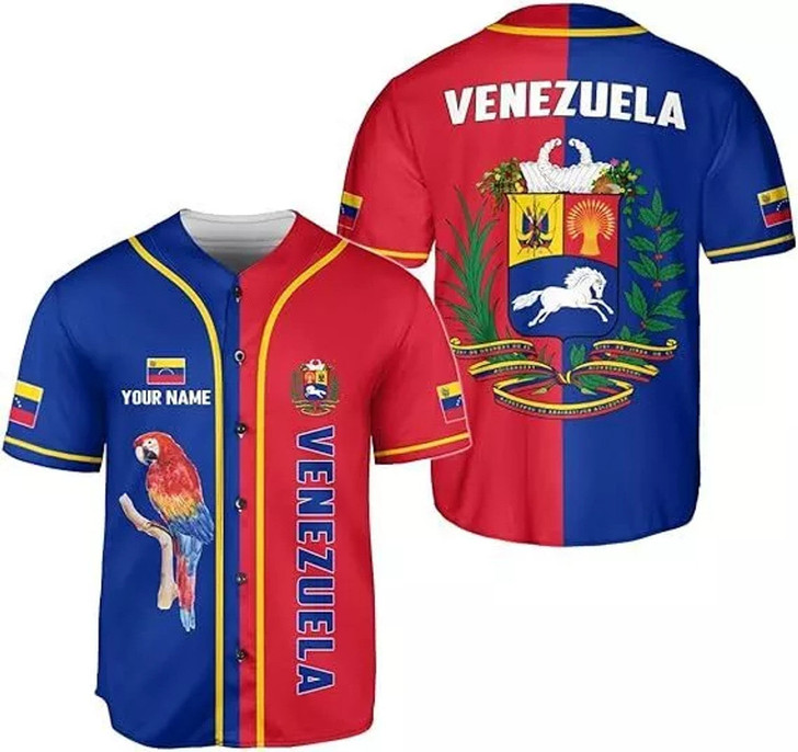 Personalized Venezuela Baseball Jersey - Custom Name