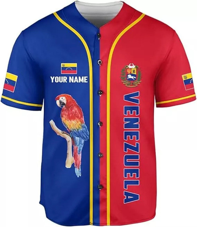 Personalized Venezuela Baseball Jersey - Custom Name