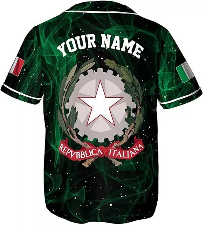 Personalized Italy Baseball Jersey - Custom Name