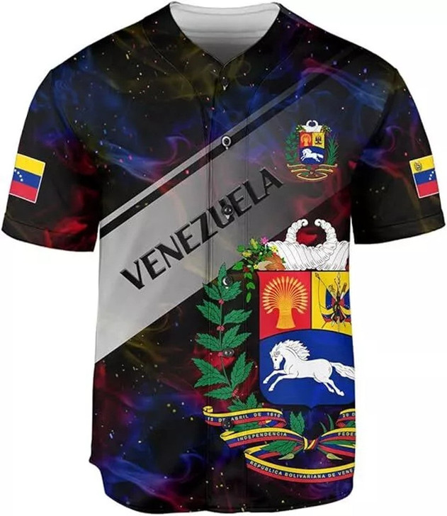 Personalized Camisa De Venezuela Baseball Jersey - Custom Name