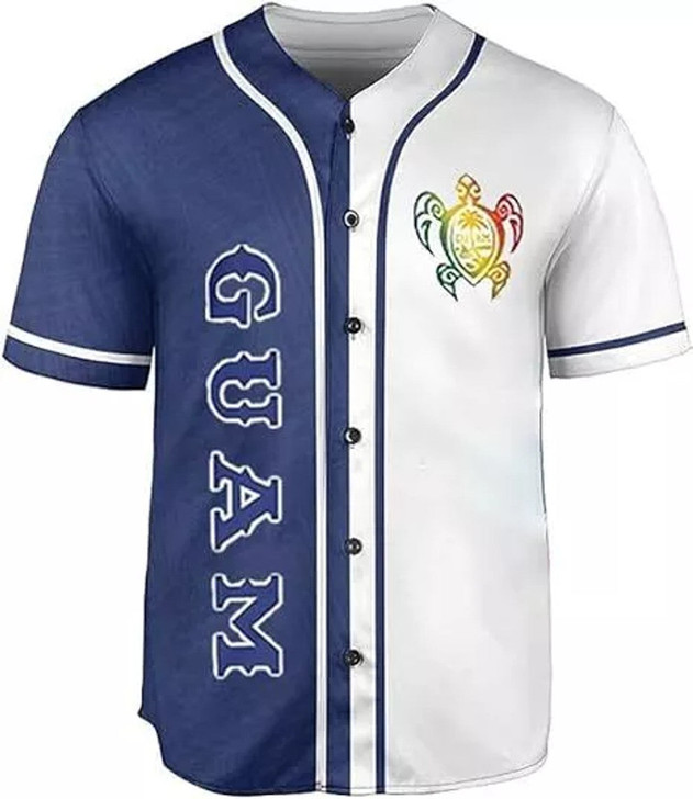 Personalized Guam Islander 3D Baseball Jersey - Custom Name & Number