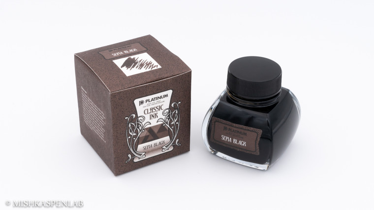 Platinum Classic Bottled Ink - Sepia Black - 60 ml