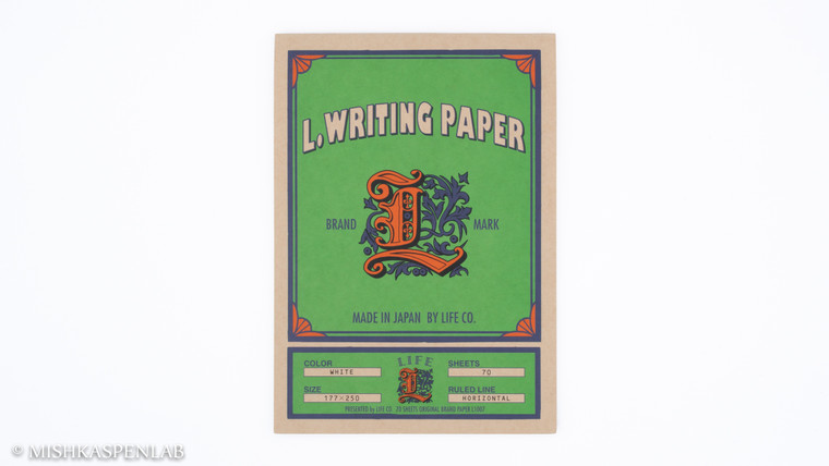 LIFE L. Writing Paper Pad - Green - Lined - B5