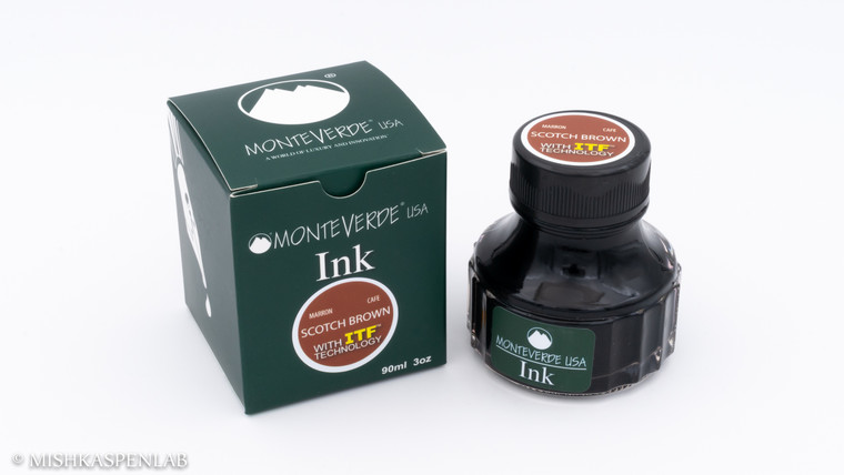 Monteverde Core Collection Bottled Ink - Scotch Brown - 90 ml