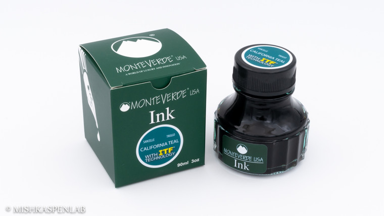 Monteverde Core Collection Bottled Ink - California Teal - 90 ml