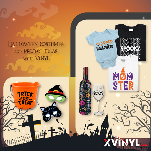 Creatively Creepy and Inspired:  An All Hallow Costumes and Project Ideas with HTV and Adhesive Vinyl