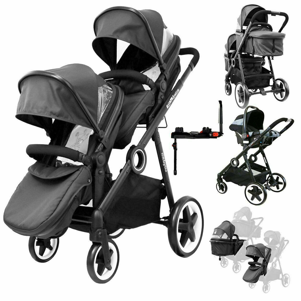 isafe twin pram